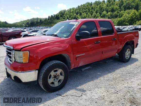 2012 GMC Sierra 1500 SLE with VIN 3GTP2VE78CG184597, listed as a Copart auction lot 55646704 with 192,966 mi miles and Salvage title. Bid and sale history available at DreamBid. Image 1.