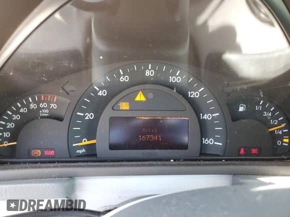 2004 Mercedes-Benz C 240 with VIN WDBRF81J64F453889, listed as a Copart auction lot 59939444 with 167,341 mi miles and Salvage title. Bid and sale history available at DreamBid. Image 9.