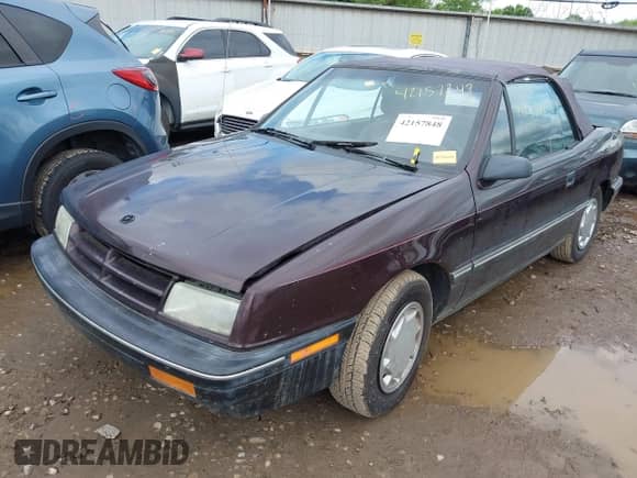 1991 Dodge Shadow with VIN 3B3XP45K5MT615827, listed as a IAAI auction lot 42157848 with 70,501 mi miles and . Bid and sale history available at DreamBid. Image 17.