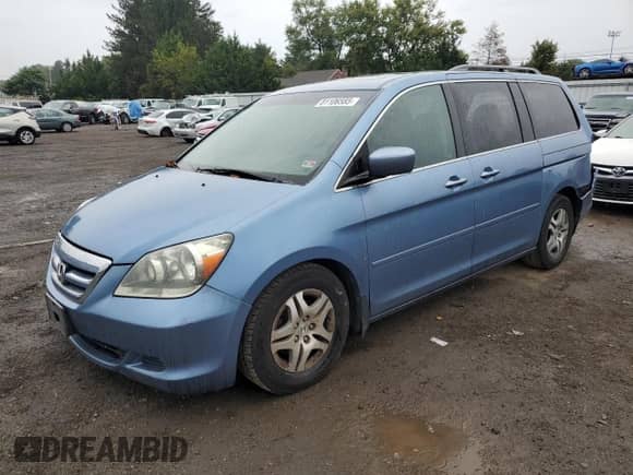 2007 Honda Odyssey EX-L с VIN 5FNRL38737B000846, выставлен на аукционе Copart как лот 81106585 с пробегом 324 405 миль миль и Списание • Salvage title. История ставок и продаж доступна на DreamBid. Изображение 1.