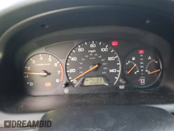 2000 Honda Accord EX with VIN 1HGCG3276YA032009, listed as a Copart auction lot 44549985 with 343,341 mi miles and Salvage title. Bid and sale history available at DreamBid. Image 9.