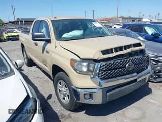 2018 Toyota Tundra SR with VIN 5TFRY5F13JX235661, listed as a IAAI auction lot 42100749 with 25,708 mi miles and . Bid and sale history available at DreamBid. Image 1.