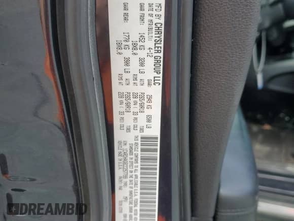 2012 Dodge Durango SXT z VIN 1C4RDHAG6CC257799, wystawiony jako Copart lot #68285595 z przebiegiem 223 378 mil mil oraz Szkoda całkowita • Salvage title. Historia ofert i sprzedaży dostępna na DreamBid. Obrazek 12.