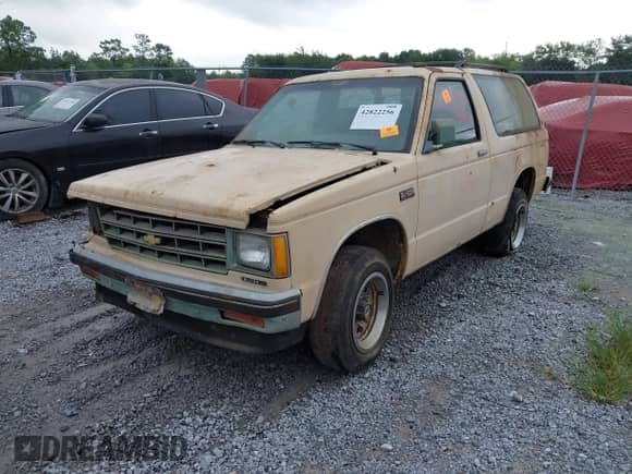 1985 Chevrolet Blazer z VIN 1G8CS18B1F8174893, wystawiony jako IAAI lot #42822256 z przebiegiem 12 250 mil mil oraz . Historia ofert i sprzedaży dostępna na DreamBid. Obrazek 2.
