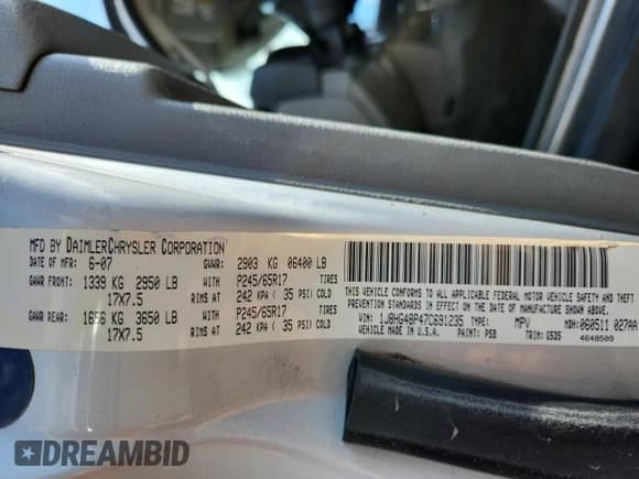 2007 Jeep Commander Sport с VIN 1J8HG48P47C691235, выставлен на аукционе Copart как лот 64057505 с пробегом 135 641 миль миль и Списание • Salvage title. История ставок и продаж доступна на DreamBid. Изображение 14.