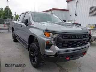 2025 Chevrolet Silverado 1500 Custom Trail Boss with VIN 3GCUKCED0SG208192, listed as a IAAI auction lot 42370205 with 3,195 mi miles and . Bid and sale history available at DreamBid. Image 1.