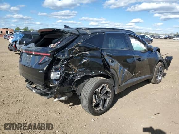 2024 Hyundai Tucson SEL z VIN 5NMJFCDE0RH368993, wystawiony jako Copart lot #71482335 z przebiegiem 18 173 mil mil oraz Szkoda całkowita • Salvage title. Historia ofert i sprzedaży dostępna na DreamBid. Obrazek 3.