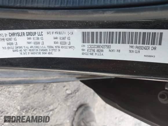 2014 Dodge Avenger SXT с VIN 1C3CDZCB8EN227583, выставлен на аукционе IAAI как лот 43191005 с пробегом 142 885 миль миль и . История ставок и продаж доступна на DreamBid. Изображение 9.