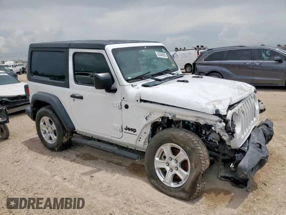 2023 Jeep Wrangler Sport с VIN 1C4HJXAG4PW598962, выставлен на аукционе Copart как лот 63846695 с пробегом 37 986 миль миль и Списание • Salvage title. История ставок и продаж доступна на DreamBid. Изображение 4.