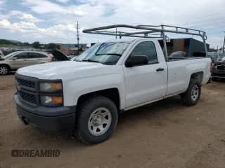2014 Chevrolet Silverado 1500 Work Truck with VIN 1GCNCPEH0EZ269574, listed as a Copart auction lot 64137155 with 175,807 mi miles and Salvage title. Bid and sale history available at DreamBid. Image 1.