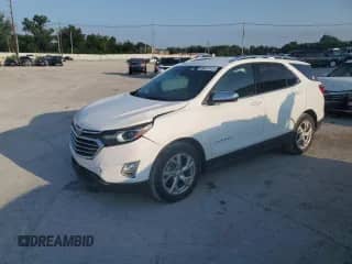 2021 Chevrolet Equinox Premier with VIN 3GNAXNEV9MS176911, listed as a Copart auction lot 66617615 with 49,736 mi miles and Salvage title. Bid and sale history available at DreamBid. Image 1.