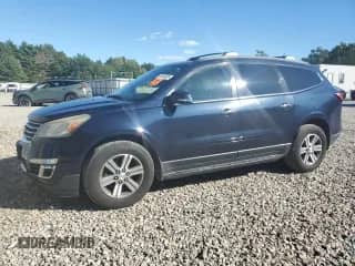 2015 Chevrolet Traverse LT z VIN 1GNKVGKDXFJ389257, wystawiony jako Copart lot #81634535 z przebiegiem 141 479 mil mil oraz Czysty tytuł • Clean title. Historia ofert i sprzedaży dostępna na DreamBid. Obrazek 1.