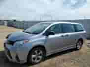 2018 Toyota Sienna L with VIN 5TDZZ3DC2JS924019, listed as a Copart auction lot 62560855 with 87,938 mi miles and Salvage title. Bid and sale history available at DreamBid. Image 1.