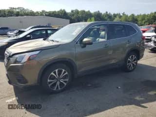 2022 Subaru Forester Limited z VIN JF2SKAPC1NH510585, wystawiony jako Copart lot #65431395 z przebiegiem 44 973 mil mil oraz Szkoda całkowita • Salvage title. Historia ofert i sprzedaży dostępna na DreamBid. Obrazek 1.