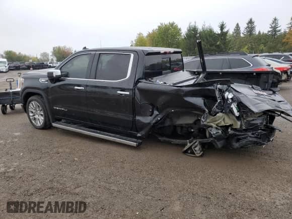 2021 GMC Sierra 1500 Denali z VIN 3GTU9FET4MG318735, wystawiony jako Copart lot #69029795 z przebiegiem 153 570 mil mil oraz Szkoda całkowita • Salvage title. Historia ofert i sprzedaży dostępna na DreamBid. Obrazek 2.