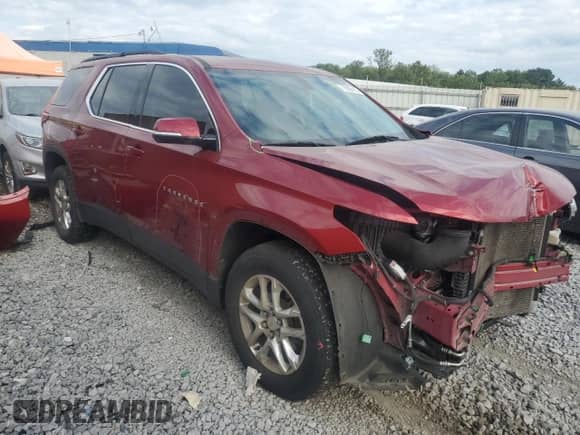 2020 Chevrolet Traverse LT Cloth with VIN 1GNERGKW6LJ212087, listed as a Copart auction lot 71082415 with 85,555 mi miles and Salvage title. Bid and sale history available at DreamBid. Image 4.