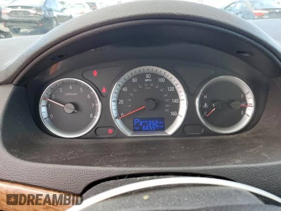 2009 Hyundai Sonata Limited with VIN 5NPEU46C09H483198, listed as a Copart auction lot 86181295 with 66,557 mi miles and Salvage title. Bid and sale history available at DreamBid. Image 9.