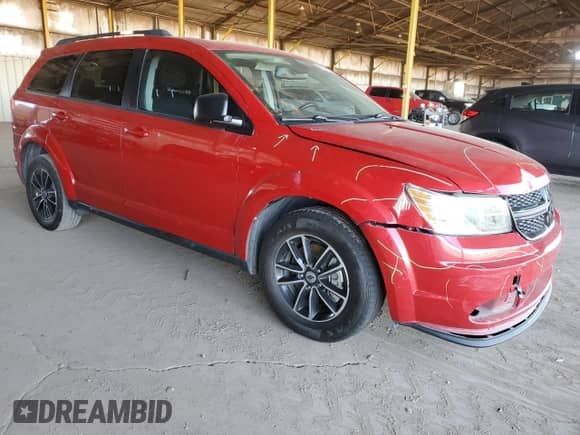 2018 Dodge Journey SE с VIN 3C4PDCAB5JT443687, выставлен на аукционе Copart как лот 83996575 с пробегом 154 612 миль миль и Списание • Salvage title. История ставок и продаж доступна на DreamBid. Изображение 4.
