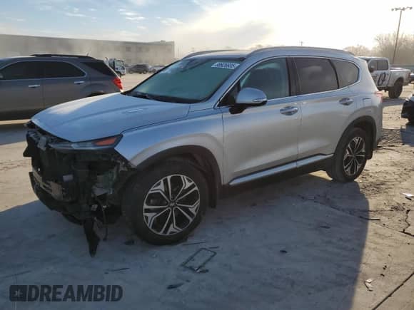 2019 Hyundai Santa Fe Limited z VIN 5NMS53AA1KH036270, wystawiony jako Copart lot #88926935 z przebiegiem Nie podano mil oraz Szkoda całkowita • Salvage title. Historia ofert i sprzedaży dostępna na DreamBid. Obrazek 1.