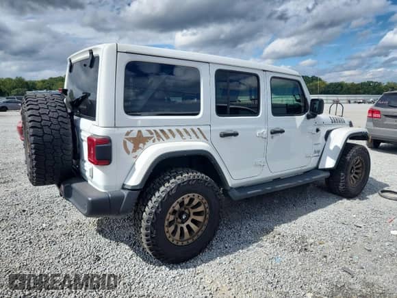 2021 Jeep Wrangler Unlimited Sahara с VIN 1C4HJXEN7MW813125, выставлен на аукционе Copart как лот 80245405 с пробегом 40 397 миль миль и Списание • Salvage title. История ставок и продаж доступна на DreamBid. Изображение 3.