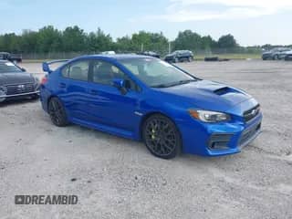 2018 Subaru WRX STI with VIN JF1VA2M69J9817726, listed as a IAAI auction lot 42808408 with 59,202 mi miles and . Bid and sale history available at DreamBid. Image 1.