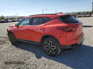 2024 Chevrolet Blazer RS z VIN 3GNKBERS4RS257566, wystawiony jako Copart lot #70583485 z przebiegiem 12 162 mil mil oraz Szkoda całkowita • Salvage title. Historia ofert i sprzedaży dostępna na DreamBid. Obrazek 2.