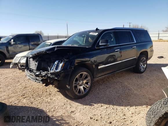 2018 Cadillac Escalade ESV Premium Luxury with VIN 1GYS4JKJ2JR221342, listed as a Copart auction lot 87886025 with 132,029 mi miles and Salvage title. Bid and sale history available at DreamBid. Image 1.