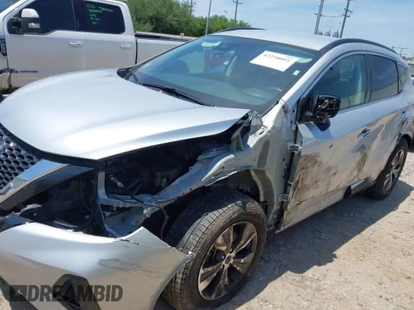 2023 Nissan Murano SV with VIN 5N1AZ2BSXPC136984, listed as a IAAI auction lot 42258891 with 35,997 mi miles and . Bid and sale history available at DreamBid. Image 6.