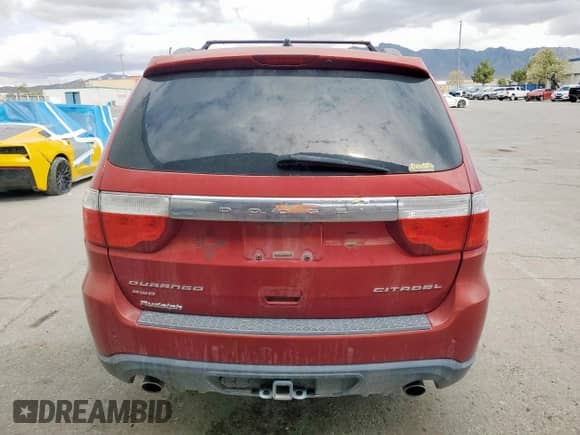 2011 Dodge Durango Citadel with VIN 1D4SE5GT8BC593618, listed as a Copart auction lot 69955785 with 168,747 mi miles and Salvage title. Bid and sale history available at DreamBid. Image 6.
