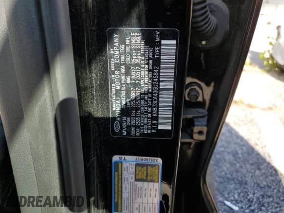 2016 Hyundai Tucson SE с VIN KM8J3CA43GU245842, выставлен на аукционе Copart как лот 70702715 с пробегом 78 119 миль миль и Списание • Salvage title. История ставок и продаж доступна на DreamBid. Изображение 13.