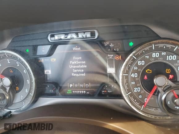 2019 Ram 1500 Longhorn with VIN 1C6SRFKT2KN777124, listed as a Copart auction lot 66843655 with 112,355 mi miles and Salvage title. Bid and sale history available at DreamBid. Image 9.
