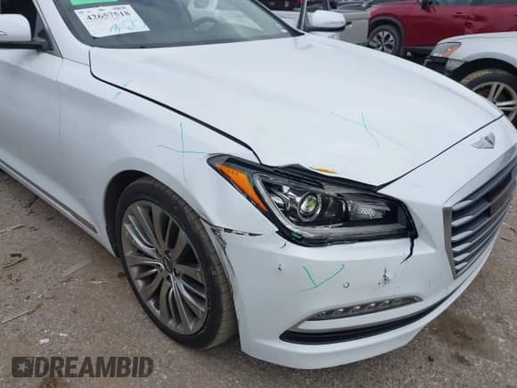 2015 Hyundai Genesis 5.0L с VIN KMHGN4JF1FU026176, выставлен на аукционе IAAI как лот 42657518 с пробегом 72 163 миль миль и . История ставок и продаж доступна на DreamBid. Изображение 6.