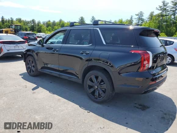 2025 Hyundai Palisade XRT with VIN KM8R3DGE6SU903851, listed as a Copart auction lot 58967075 with 5,965 mi miles and Salvage title. Bid and sale history available at DreamBid. Image 2.