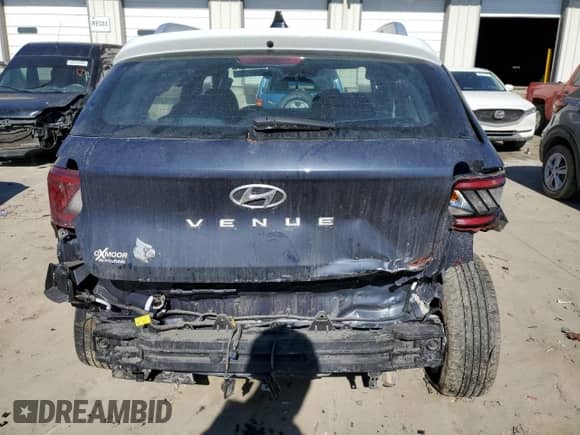 2021 Hyundai Venue Denim with VIN KMHRC8A32MU127865, listed as a Copart auction lot 46592195 with 88,628 mi miles and Salvage title. Bid and sale history available at DreamBid. Image 6.