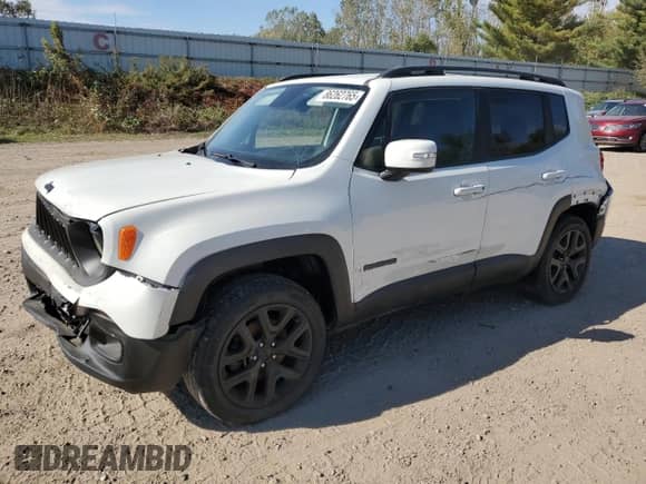 2017 Jeep Renegade Latitude with VIN ZACCJBBB5HPF93008, listed as a Copart auction lot 86262765 with 119,257 mi miles and Clean title. Bid and sale history available at DreamBid. Image 1.