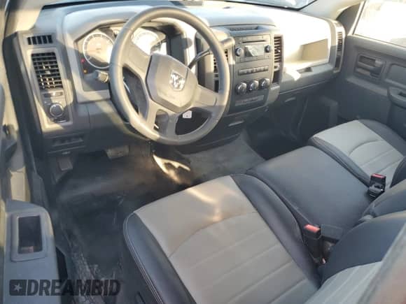 2012 Ram 1500 ST with VIN 3C6JD6AK2CG221327, listed as a Copart auction lot 82463844 with 63,813 mi miles and Salvage title. Bid and sale history available at DreamBid. Image 8.