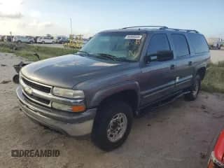 2002 Chevrolet Suburban LT z VIN 3GNGC26U72G204618, wystawiony jako Copart lot #80368344 z przebiegiem Nie podano mil oraz Szkoda całkowita • Salvage title. Historia ofert i sprzedaży dostępna na DreamBid. Obrazek 1.