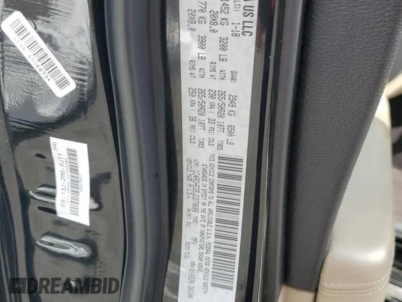 2018 Dodge Durango Citadel with VIN 1C4RDHEG5JC279686, listed as a Copart auction lot 71718224 with 55,297 mi miles and Salvage title. Bid and sale history available at DreamBid. Image 14.