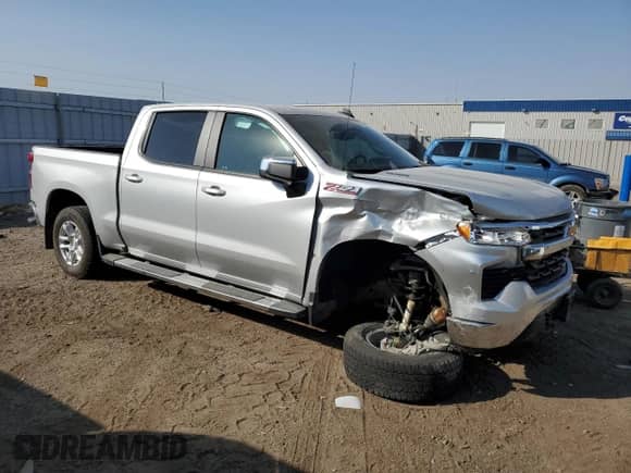 2022 Chevrolet Silverado 1500 LT with VIN 1GCUDDET6NZ537975, listed as a Copart auction lot 74848124 with Not provided miles and Salvage title. Bid and sale history available at DreamBid. Image 4.
