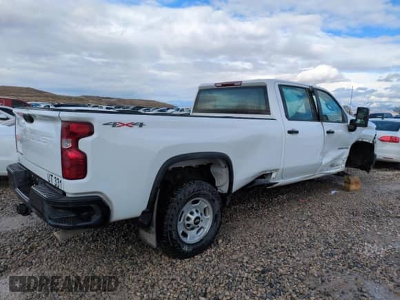 2024 Chevrolet Silverado 2500HD Work Truck with VIN 1GC4YLE7XRF213128, listed as a Copart auction lot 45315435 with 15,829 mi miles and Salvage title. Bid and sale history available at DreamBid. Image 3.