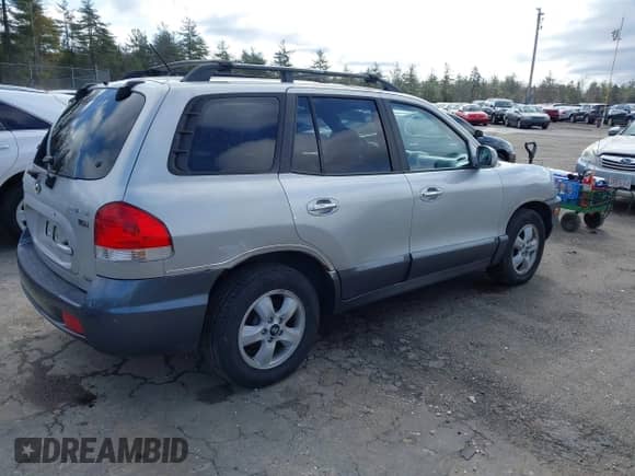 2006 Hyundai Santa Fe GLS with VIN KM8SC73E46U072607, listed as a IAAI auction lot 41915429 with 181,025 mi miles and . Bid and sale history available at DreamBid. Image 4.