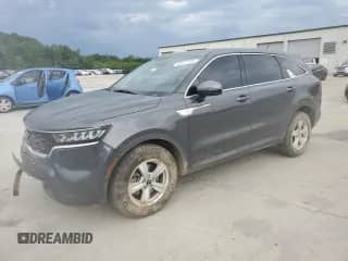 2021 Kia Sorento LX with VIN 5XYRG4LC3MG048799, listed as a Copart auction lot 59177745 with 100,711 mi miles and Salvage title. Bid and sale history available at DreamBid. Image 1.