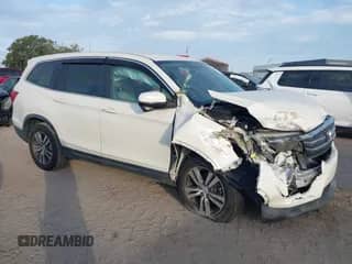 2016 Honda Pilot EX with VIN 5FNYF5H37GB038415, listed as a IAAI auction lot 43113213 with 168,977 mi miles and . Bid and sale history available at DreamBid. Image 1.