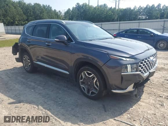 2022 Hyundai Santa Fe SEL Premium with VIN KM8S3DA10NU014068, listed as a Copart auction lot 59439235 with 57,797 mi miles and Salvage title. Bid and sale history available at DreamBid. Image 4.