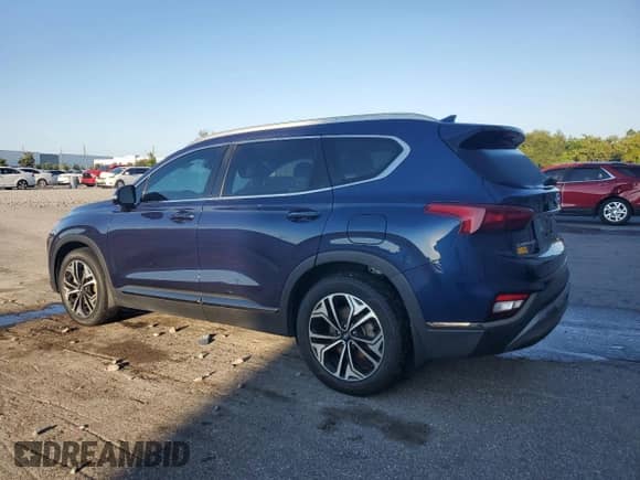 2020 Hyundai Santa Fe Limited with VIN 5NMS53AA9LH278273, listed as a Copart auction lot 81346235 with 59,083 mi miles and Non repairable. Bid and sale history available at DreamBid. Image 2.