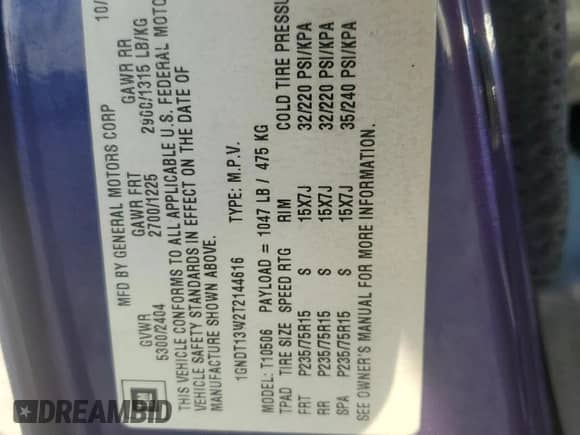 1996 Chevrolet Blazer z VIN 1GNDT13W2T2144616, wystawiony jako Copart lot #72222144 z przebiegiem 79 574 mil mil oraz Szkoda całkowita • Salvage title. Historia ofert i sprzedaży dostępna na DreamBid. Obrazek 13.