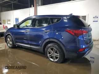 2017 Hyundai Santa Fe 2.4L z VIN 5XYZTDLB1HG412064, wystawiony jako Copart lot #85650035 z przebiegiem 110 755 mil mil oraz Czysty tytuł • Clean title. Historia ofert i sprzedaży dostępna na DreamBid. Obrazek 2.