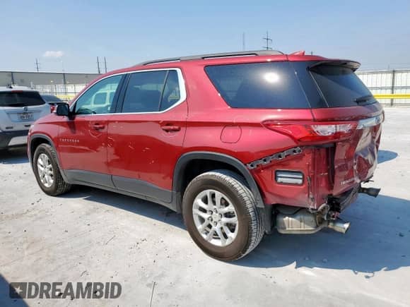 2021 Chevrolet Traverse LT Cloth z VIN 1GNERGKW3MJ179678, wystawiony jako Copart lot #81684605 z przebiegiem 62 479 mil mil oraz Szkoda całkowita • Salvage title. Historia ofert i sprzedaży dostępna na DreamBid. Obrazek 2.