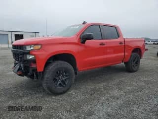 2022 Chevrolet Silverado 1500 Custom Trail Boss with VIN 3GCPYCEK3NG147001, listed as a Copart auction lot 81269105 with 45,333 mi miles and Salvage title. Bid and sale history available at DreamBid. Image 1.