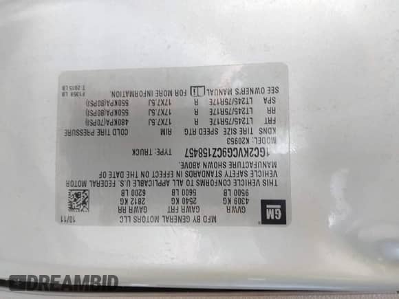 2012 Chevrolet Silverado 2500HD Work Truck with VIN 1GC2KVCG9CZ158457, listed as a IAAI auction lot 42458428 with 212,261 mi miles and . Bid and sale history available at DreamBid. Image 9.